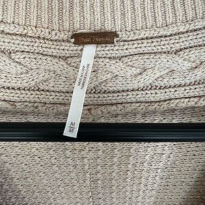 Free People Women's Beige Knit Sweater